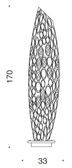 Canning Floor Lamp with LED in Base - 8147