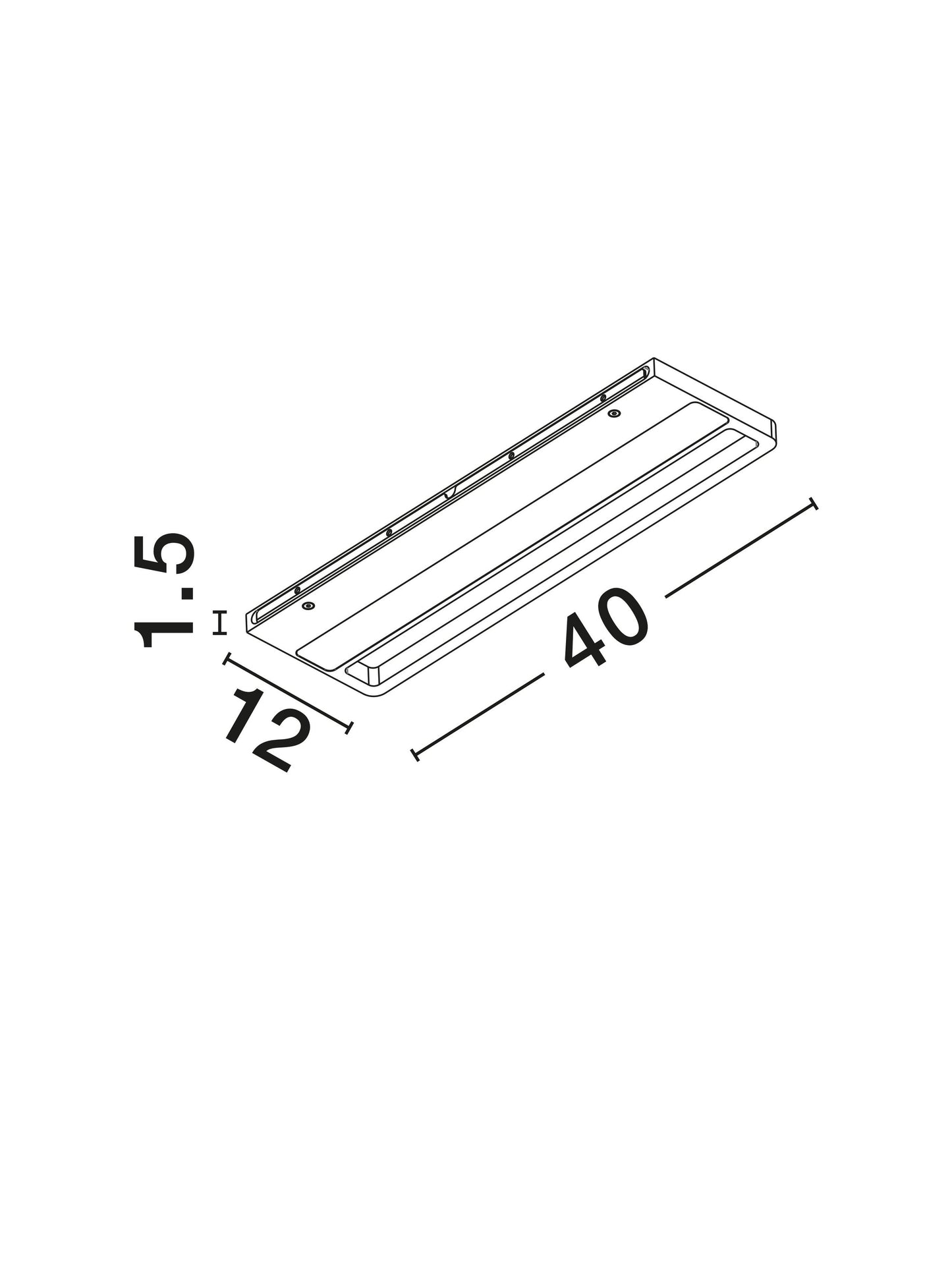 ALO Sandy White Sleek Decorative Wall Light With Gully Detail - ID 14822