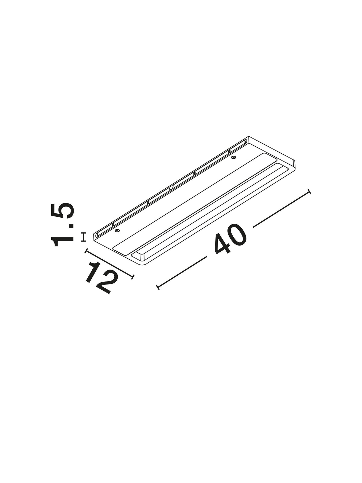 ALO Sandy White Sleek Decorative Wall Light With Gully Detail - ID 14822