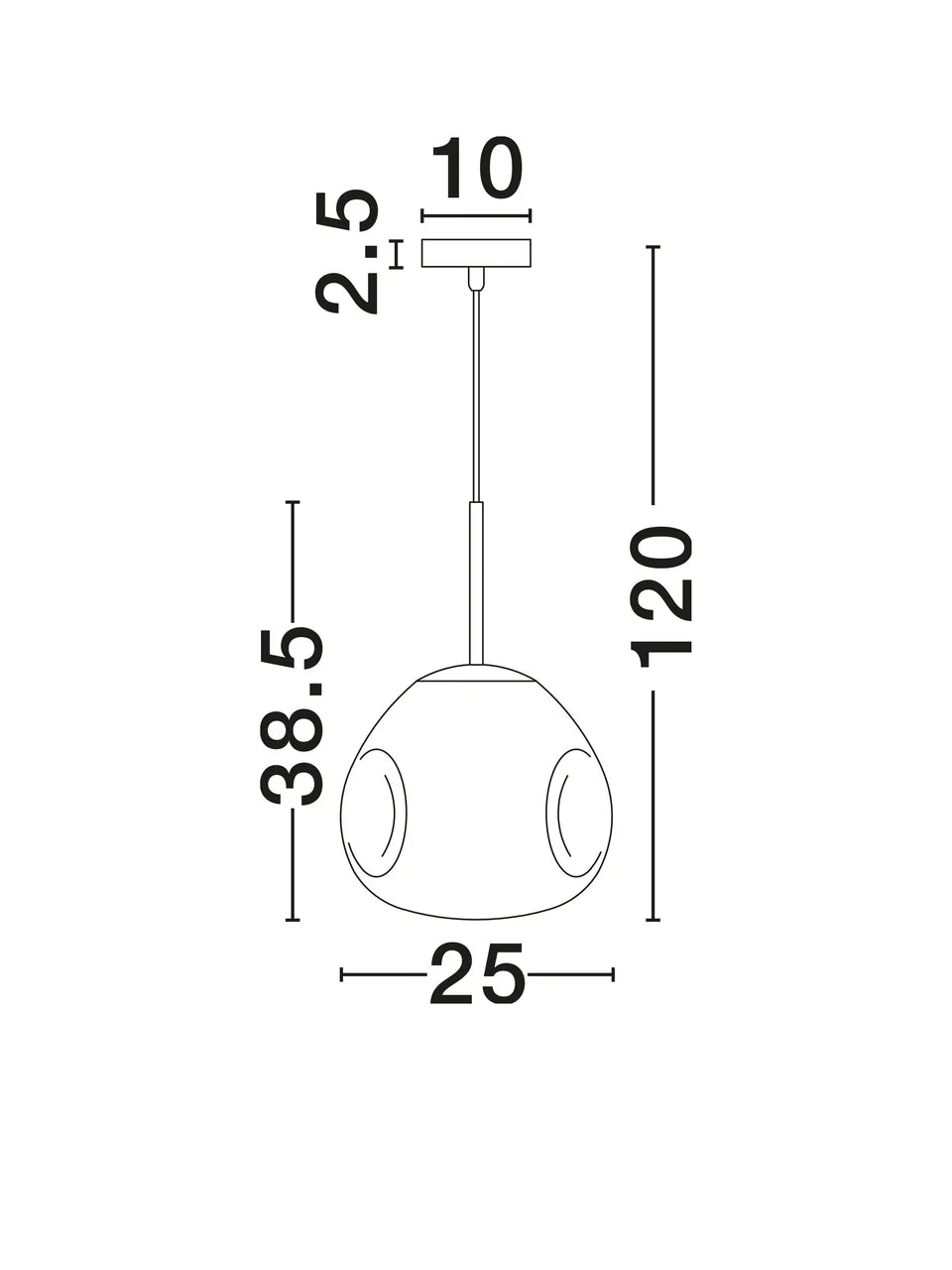 VAL Copper Finish Dimpled Single Pendant - ID 14804