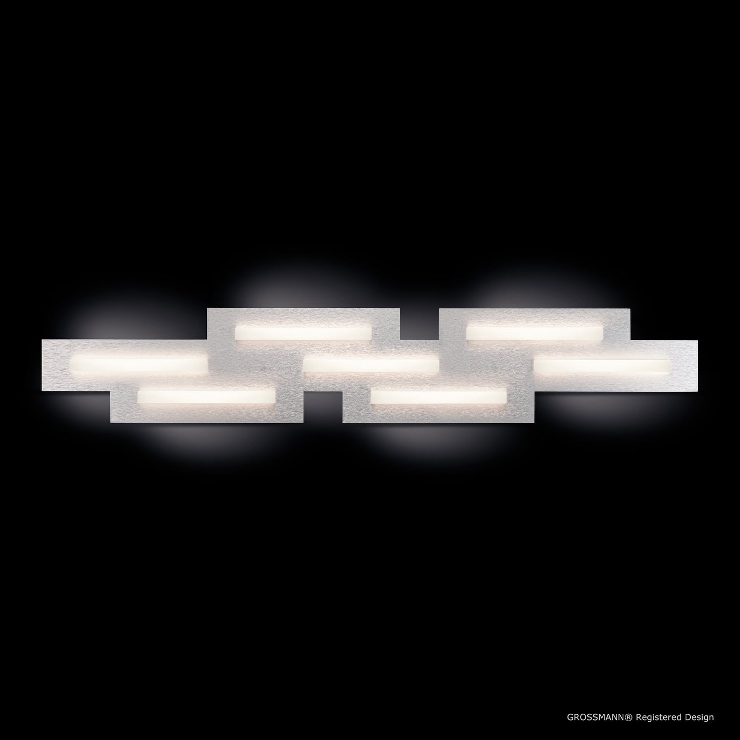 Grossmann FIS Seven Lamp Linear Ceiling Light in Aluminium - ID 6710 - EX Display