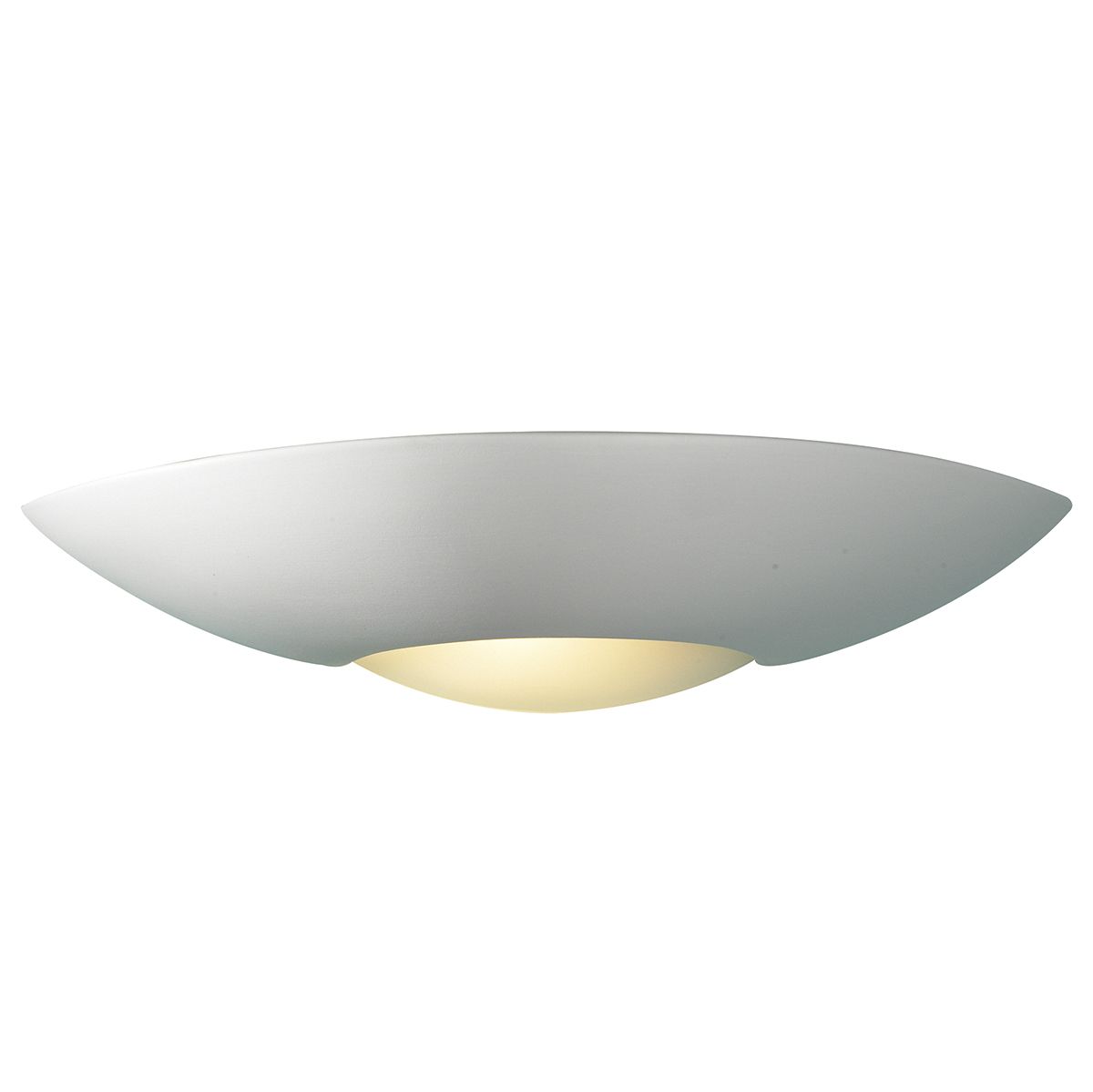 där SLICE Wall Light White Unglazed Ceramic Glass