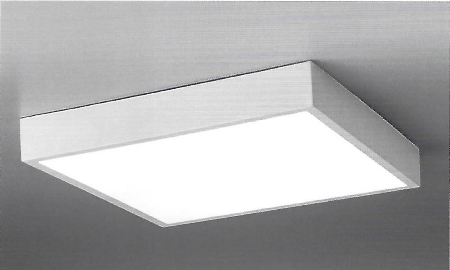Hannay 22.5cm Medium Square Dimmable Flush LED Ceiling Light - ID 9926