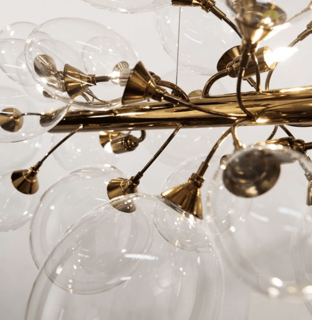 Ballon Bespoke Italian 8 Lamp Floor Light with Blown Glass - Colour Options