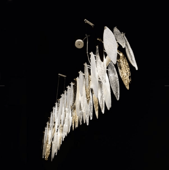 Castlenau Large Long Murano Glass Chandelier - ID 8017