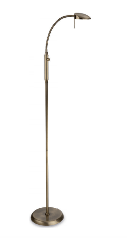 Antique Brass Adjustable Reading Lamp with Dimmer - ID 6893