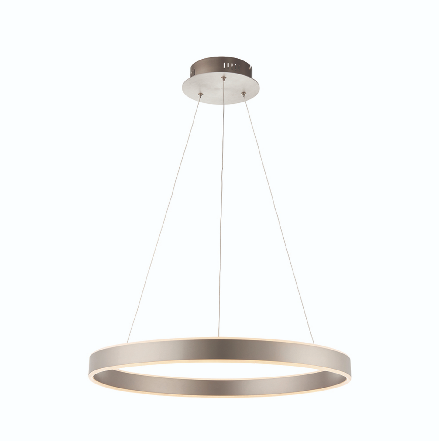 MBL Eden Matt Nickel Up+downlight LED Ring Pendant ID 8936