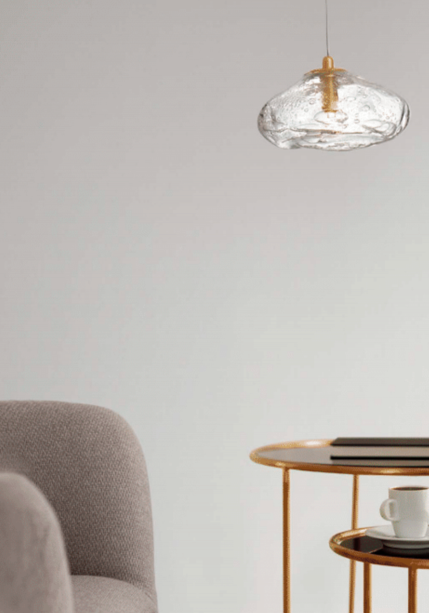 KIN Single Pendant Brass Gold 20cm - ID 11941