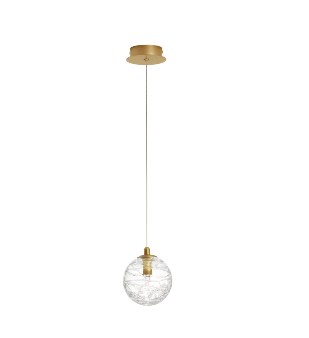 COE Single Pendant Brass Gold 12cm - ID 11948