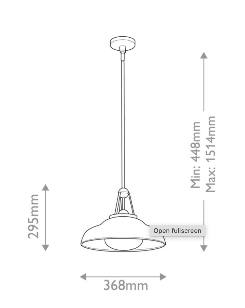 Industrial Single Pendant - Urban Bronze - ID 14003