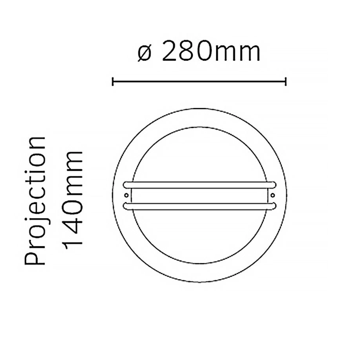 Exterior Eye Bulkhead Wall Light Galvanised/Opal - ID 14638