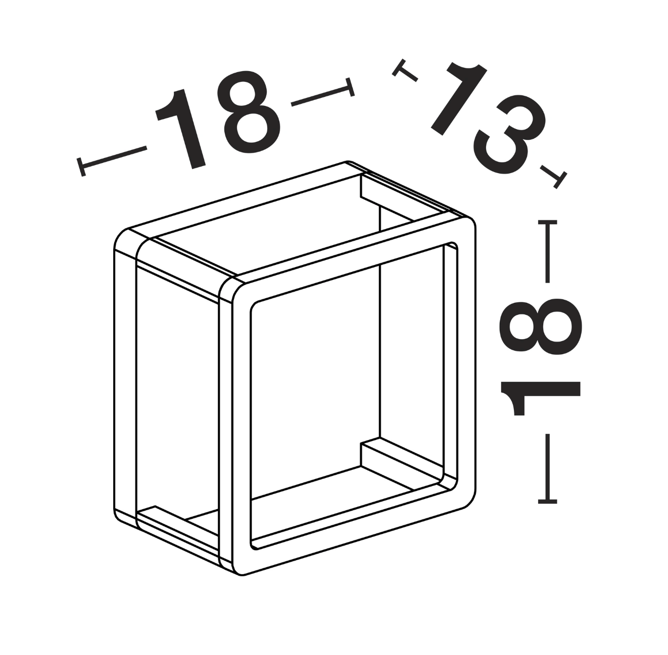 Haze Dark Anthracite Exterior Wall 9W Box Lantern - ID 14743