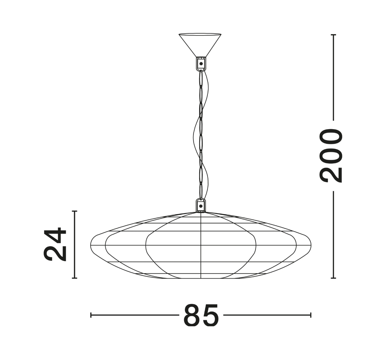 Sari Disc Natural Woven Pendant Light - ID 14814