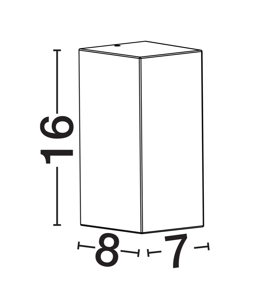 TOME Black IP65 Outdoor 2lt Wall Light - ID 14921