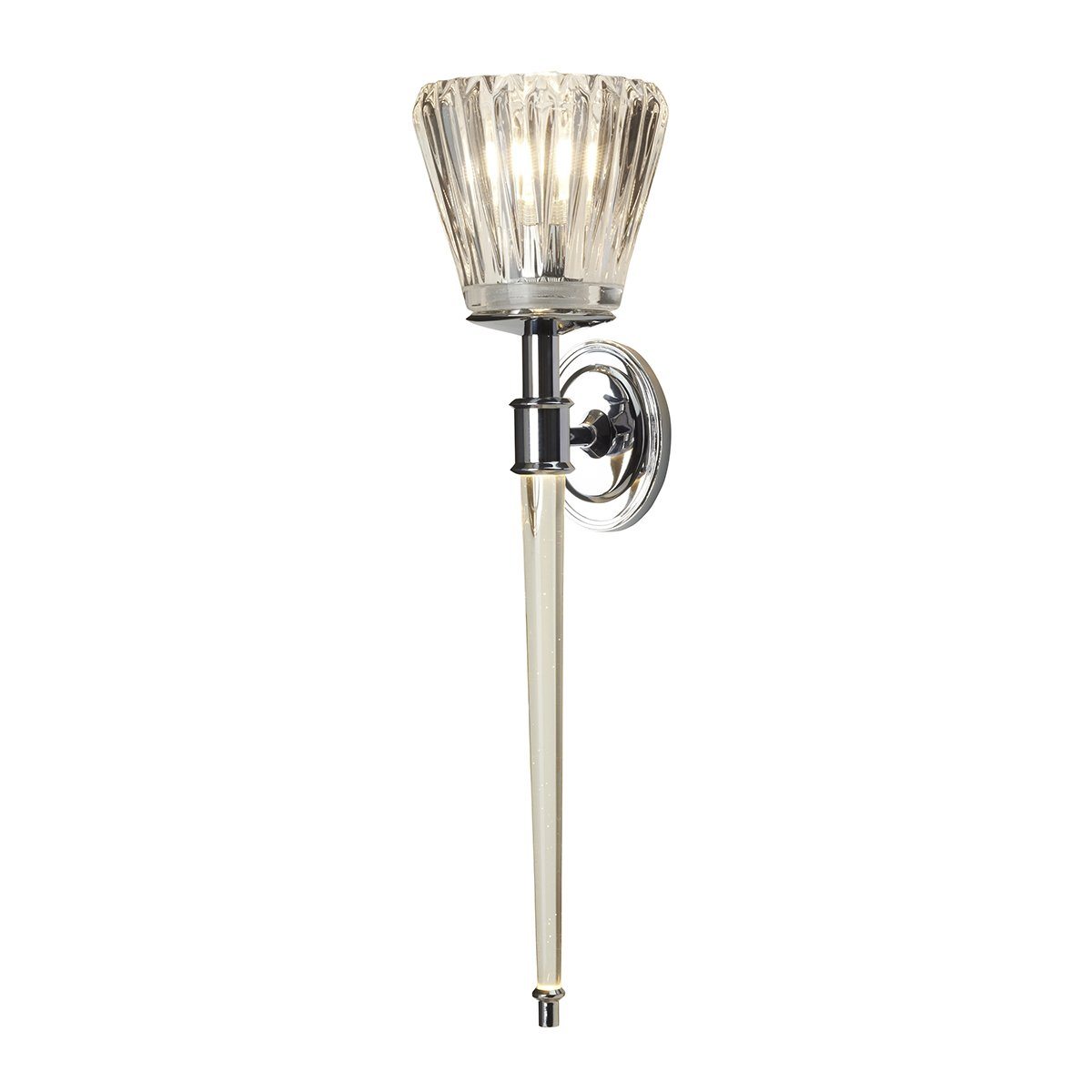 Agatha Two Light Bathroom Wall Light Polished Chrome