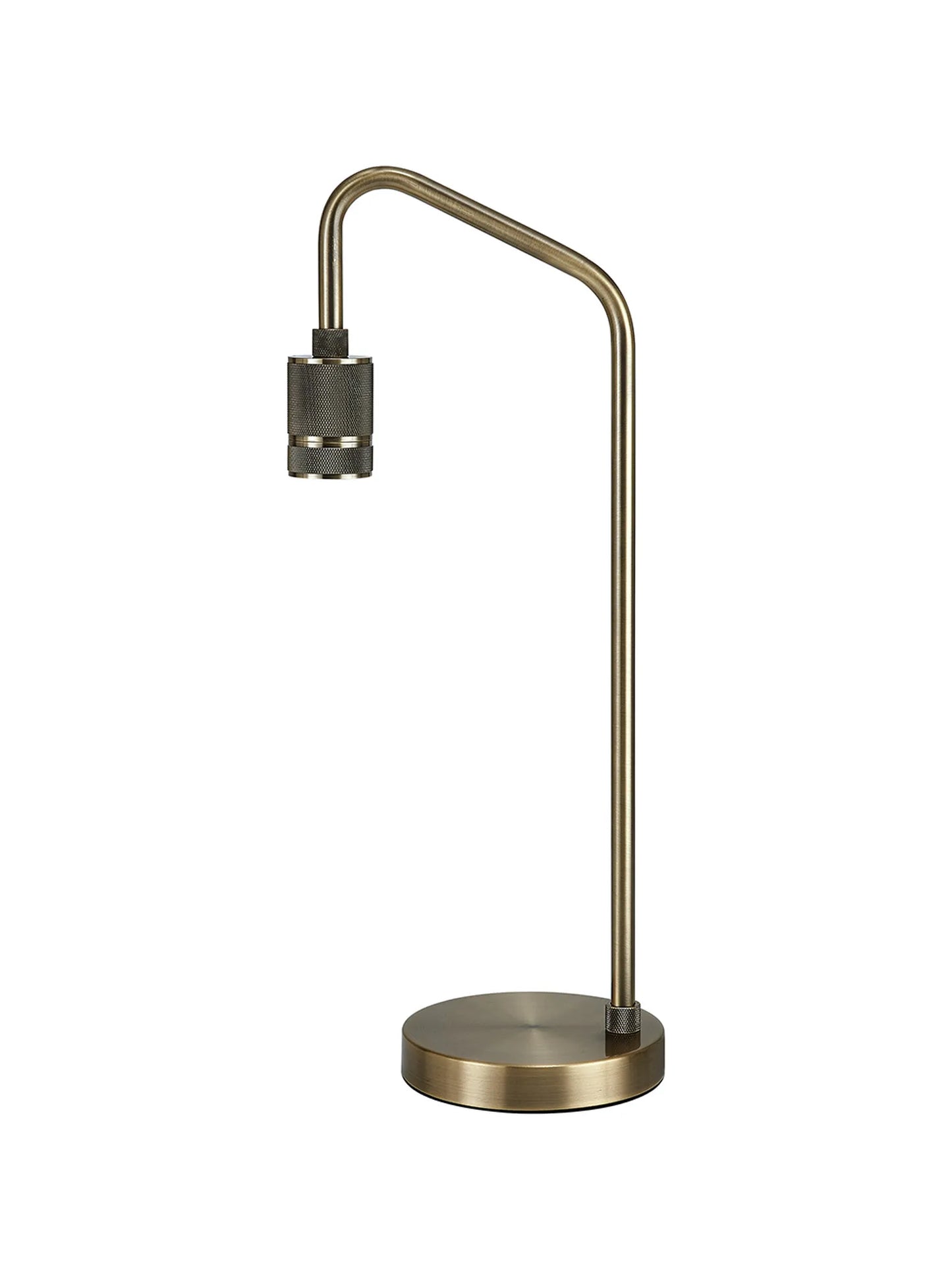 Knurled Table Lamp in Antique Brass - ID 12505-V2