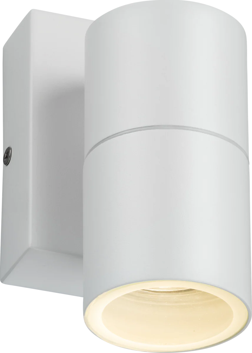 Exterior Fixed 1xGU10 Wall Light with Photocell Sensor White IP54 - ID 14318