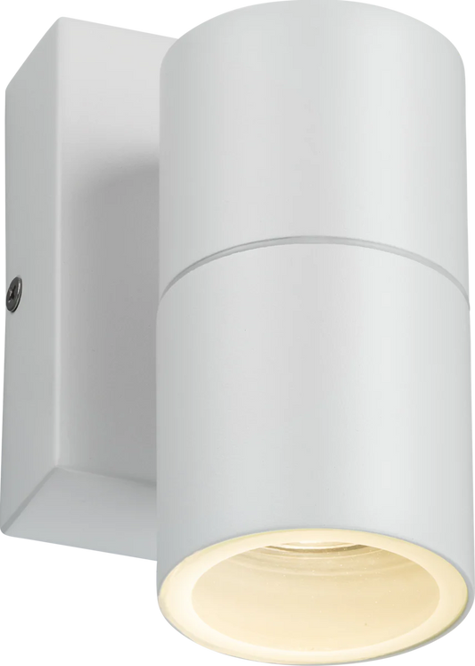 Exterior Fixed 1xGU10 Wall Light with Photocell Sensor White IP54 - ID 14318