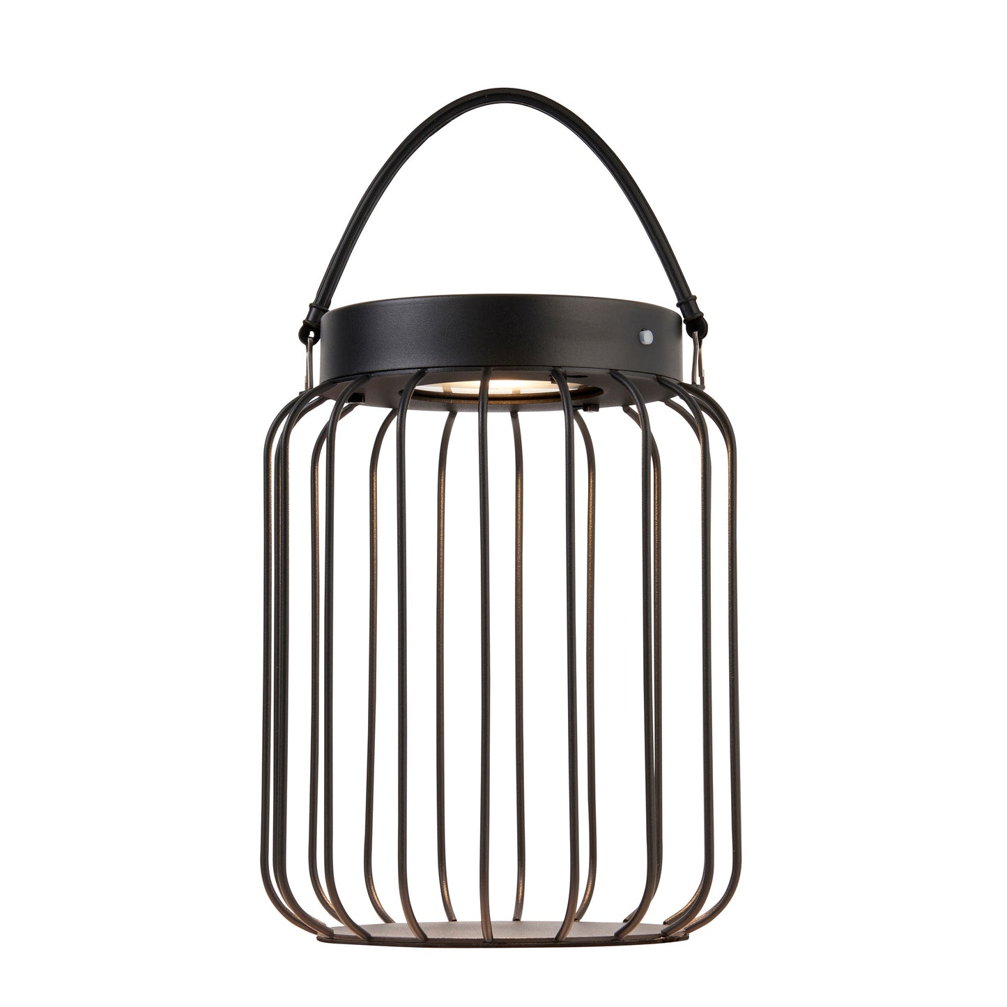MBL IP44 Black Solar Powered Bird Cage Lantern ID 14211