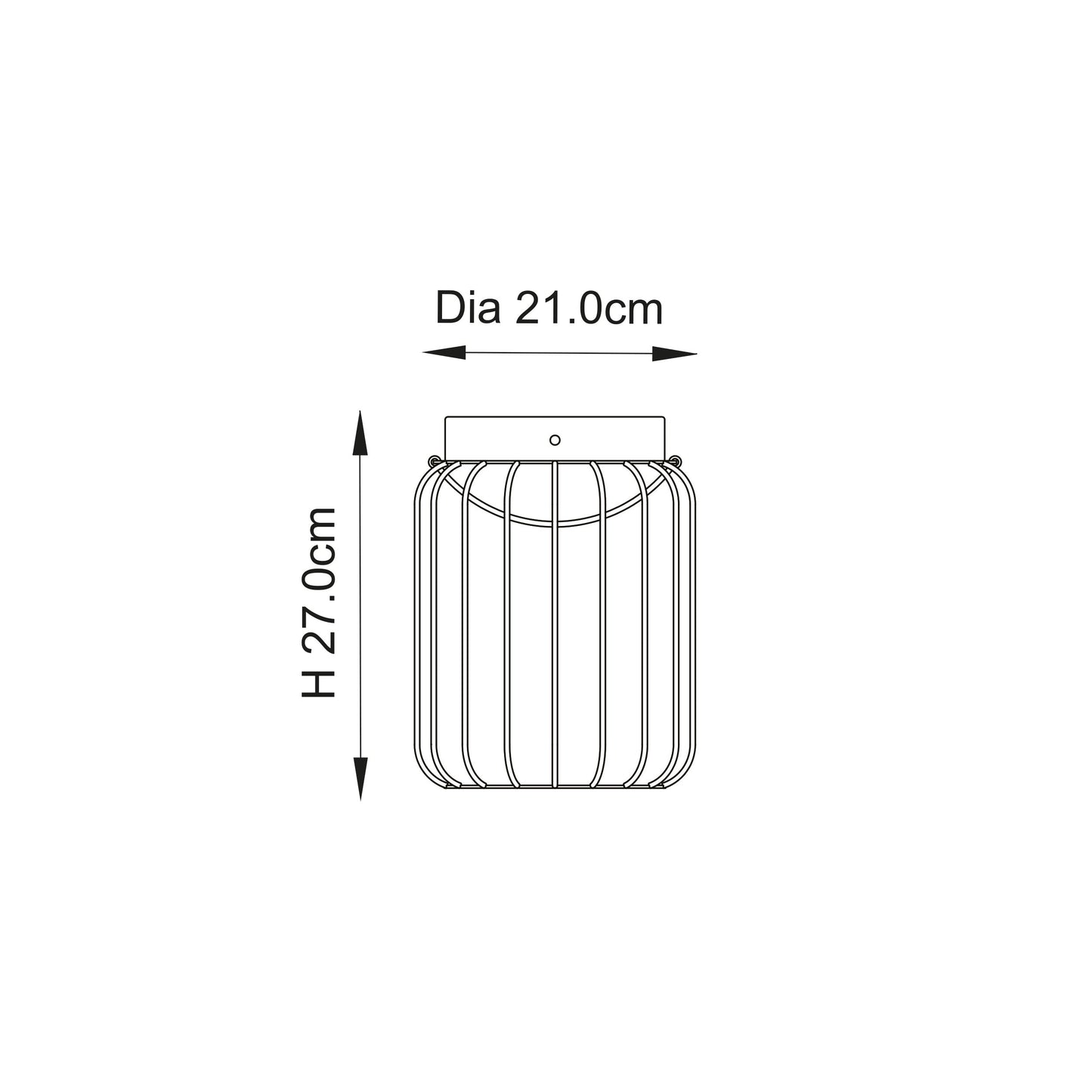 MBL IP44 Black Solar Powered Bird Cage Lantern ID 14211