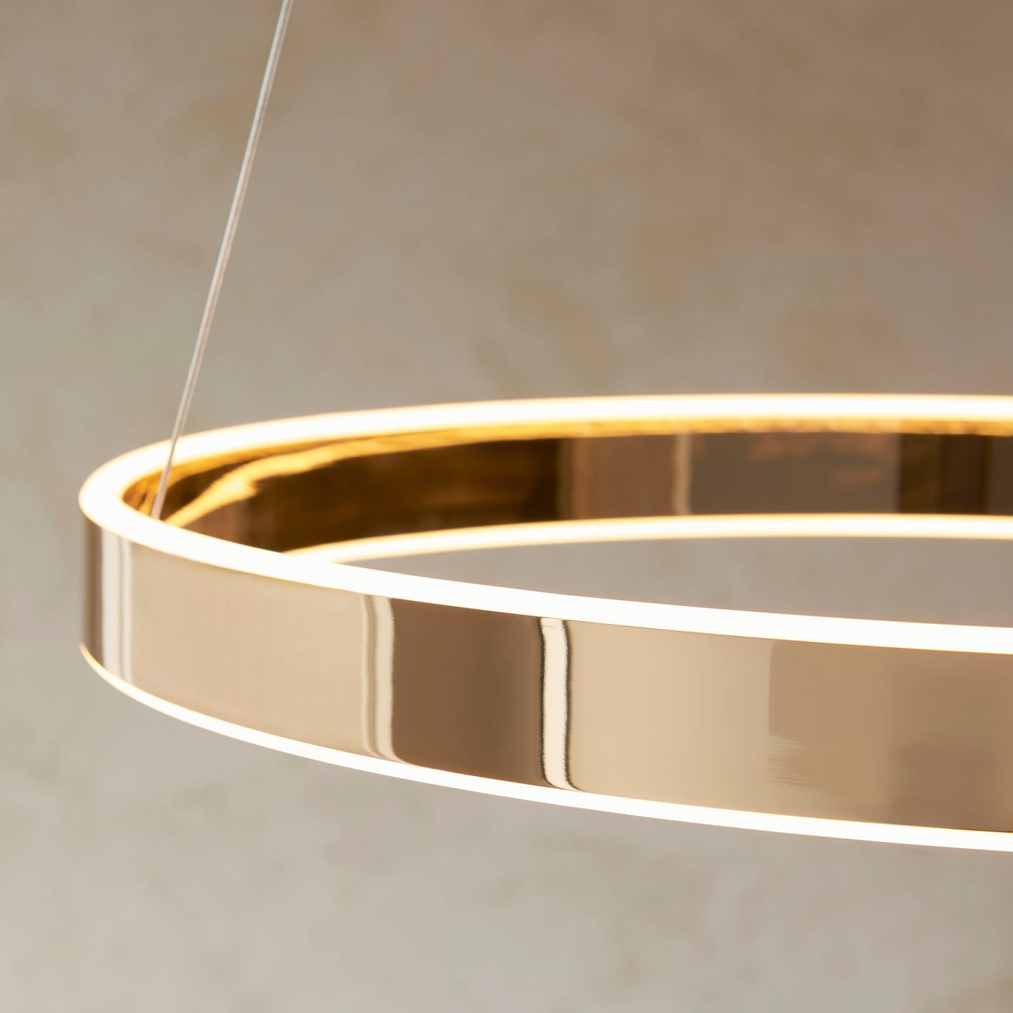 MBL Eden French Gold Up+Downlight LED Ring Pendant ID 13675