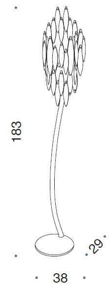 Castlenau Murano Glass Floor Lamp - ID 8029