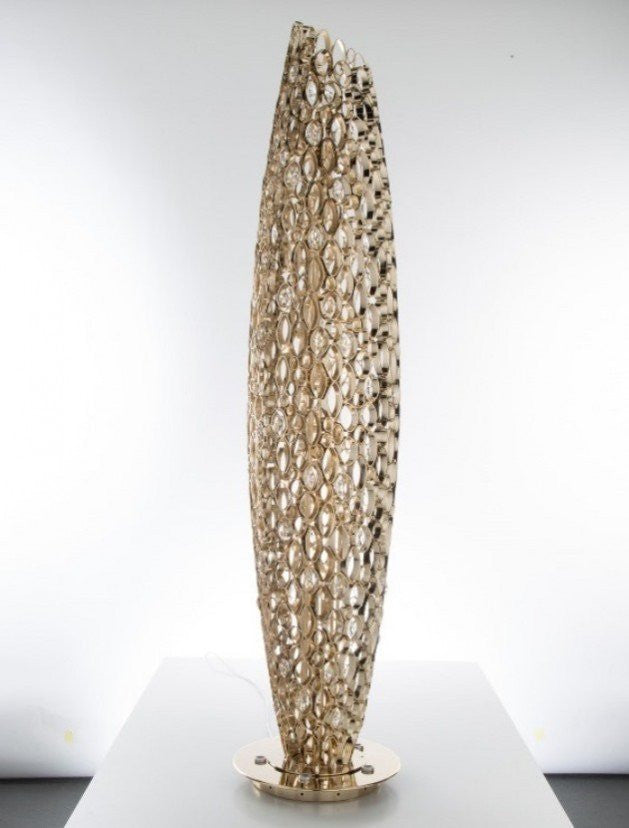 Canning Floor Lamp with LED in Base - 8147