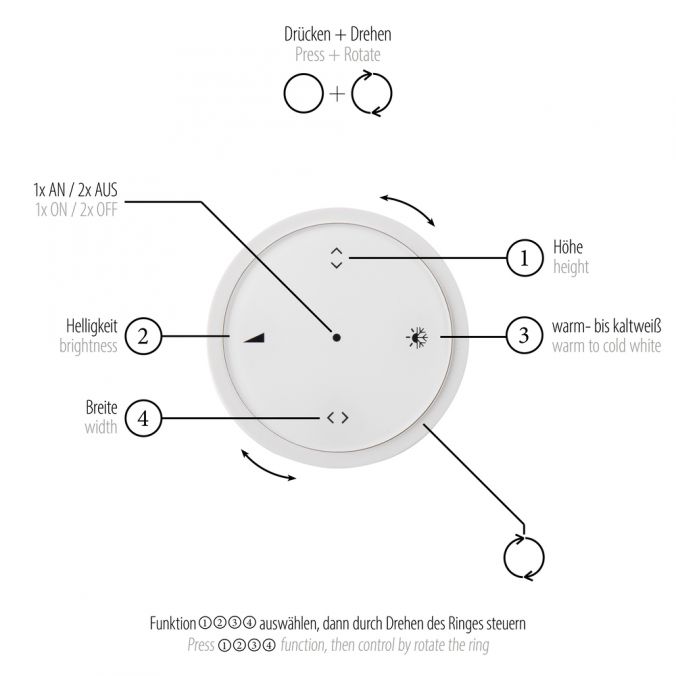 White Round Light Parts
