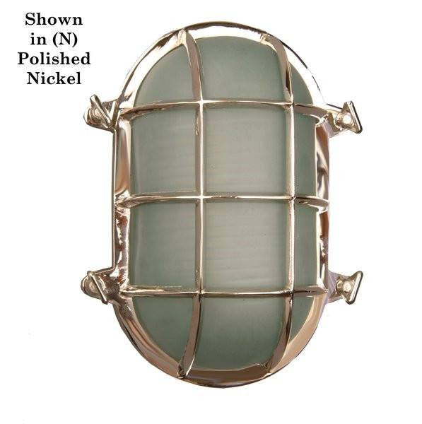 Classic Reproductions Oval Ships Bulkhead Light (Large) - London Lighting - 1