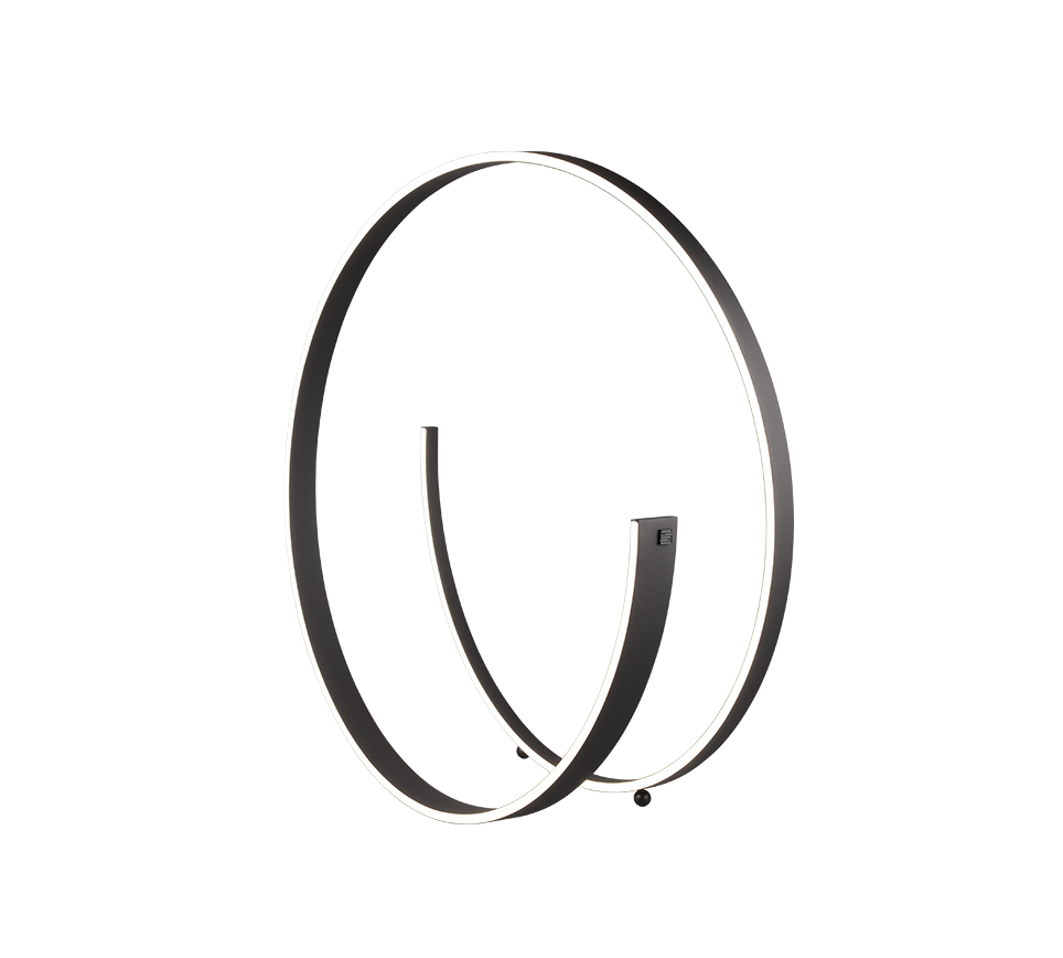 INA Matt Black Tapered Ribbon Dim to Warm LED Floor Lamp - ID 14993