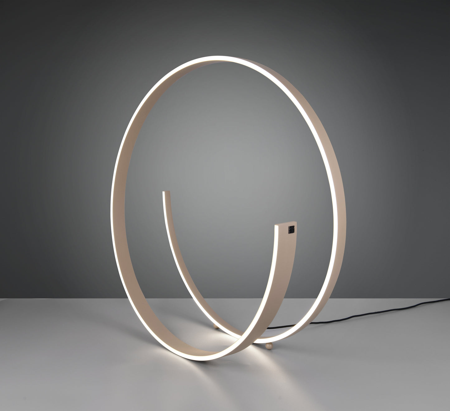 INA Taupe Tapered Ribbon Dim to Warm LED Floor Lamp - ID 14994