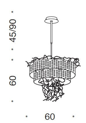 Groovy 10 Light Circular Chandelier
