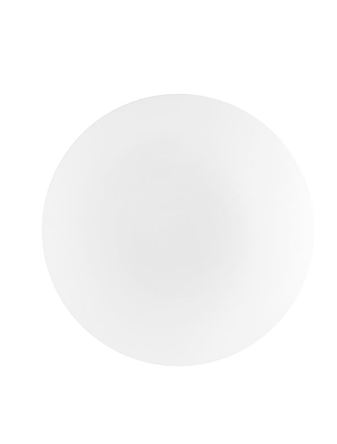 IVI White Opal Glass & White Metal Medium Domed Bathroom Ceiling Light - ID 10908