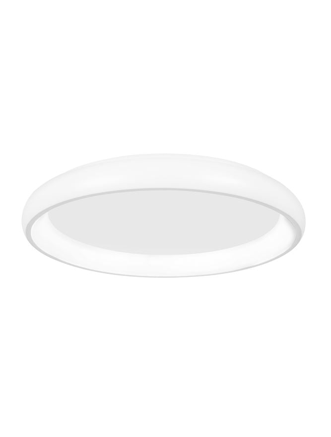 ALB Sandy White Aluminium & Acrylic Dimmable Inner Light Ring Flush Large - ID 10391