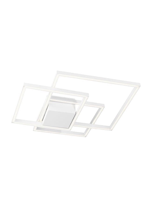 BIL White Aluminium & Acrylic Right Angle Medium Ceiling Light - ID 10577