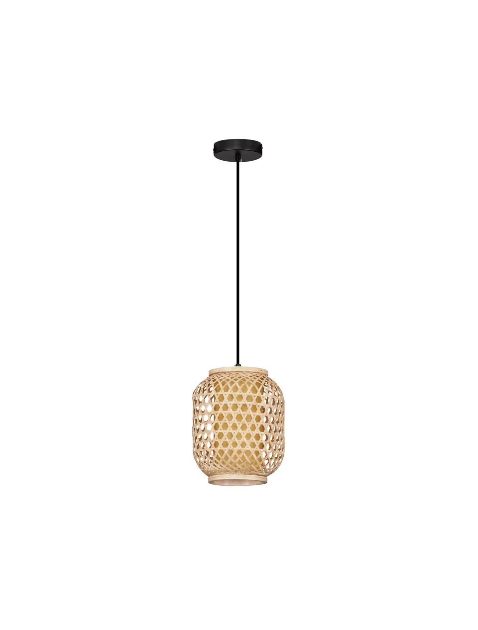 SAM Natural Rattan Small Single Pendant - ID 15022