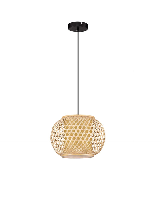 SAM Natural Rattan Large Single Pendant - ID 15024