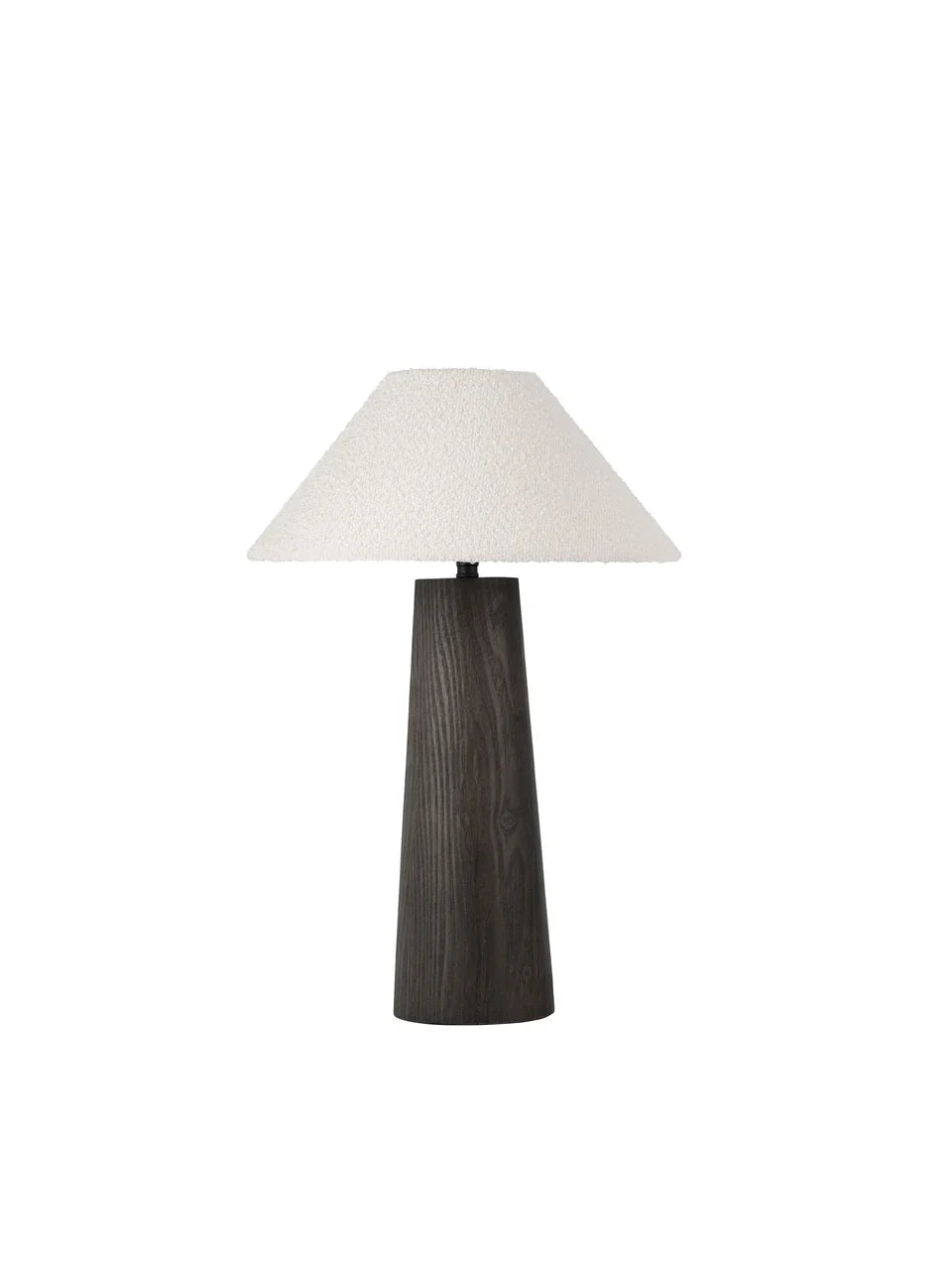 OKU Veneer & Bouclé Fabric Table Lamp - ID 15109