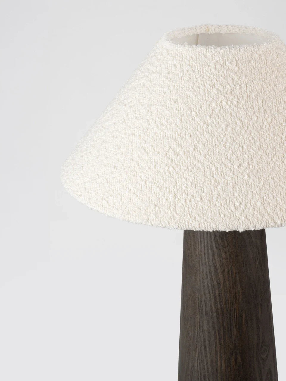 OKU Veneer & Bouclé Fabric Table Lamp - ID 15109
