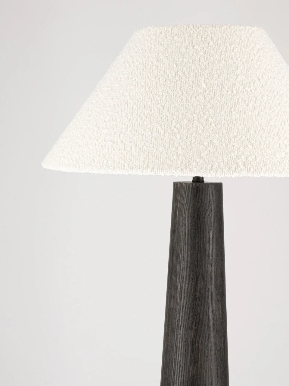 OKU Veneer & Bouclé Fabric Floor Lamp - ID 15110