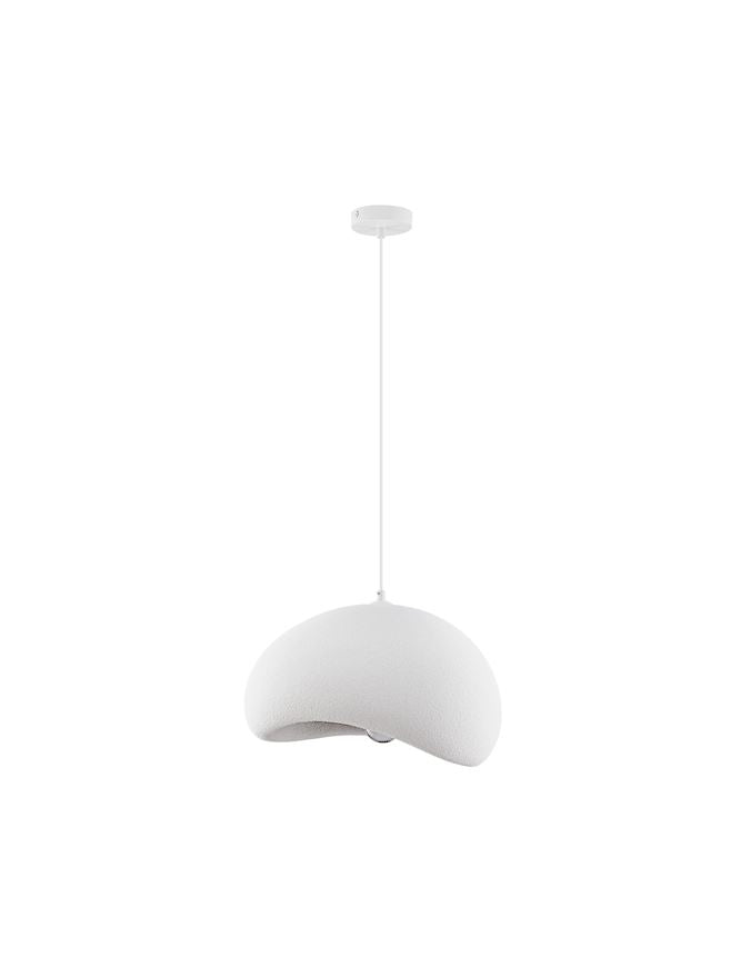LEF Small Sandy White Polyurethane & Resin Quaver Pendant - ID 13564