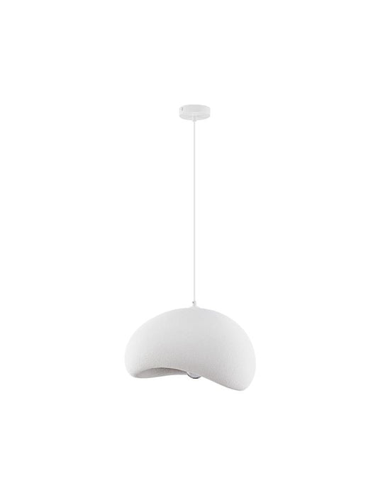 LEF Small Sandy White Polyurethane & Resin Quaver Pendant - ID 13564
