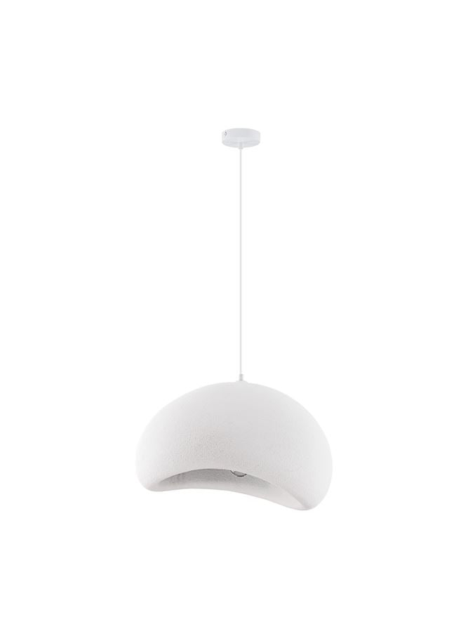 LEF Medium Sandy White Polyurethane & Resin Quaver Pendant - ID 13565
