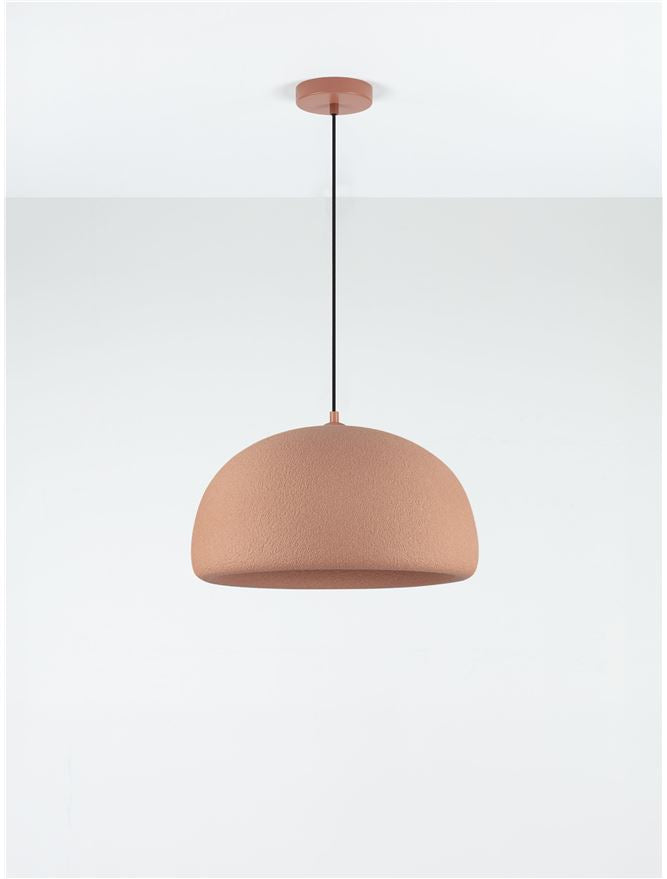 DAV Stone Red Polyurethane Natural Form Medium Pendant - ID 14496