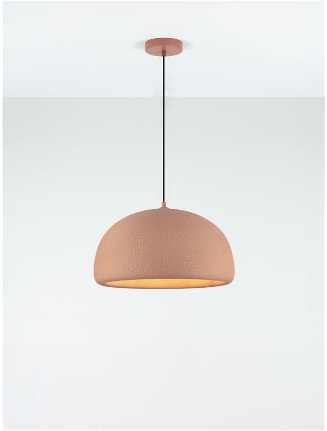 DAV Stone Red Polyurethane Natural Form Medium Pendant - ID 14496