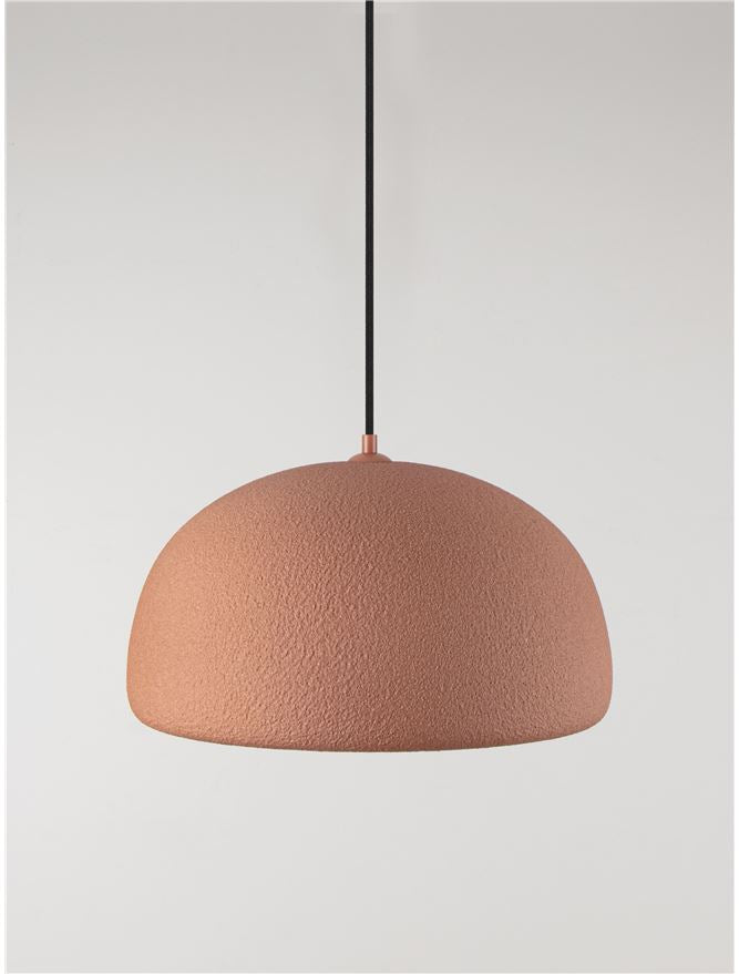 DAV Stone Red Polyurethane Natural Form Medium Pendant - ID 14496