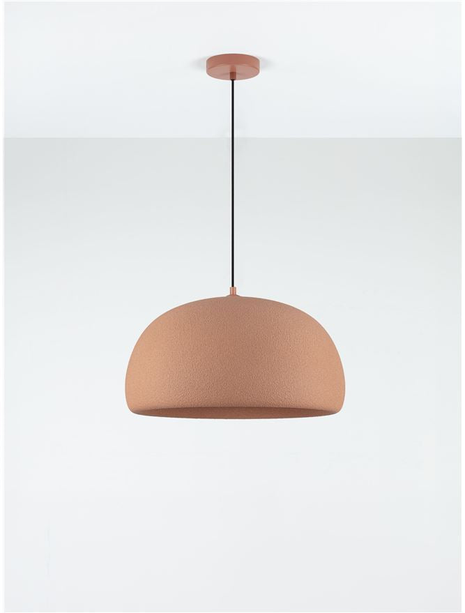 DAV Stone Red Polyurethane Natural Form Large Pendant - ID 14497