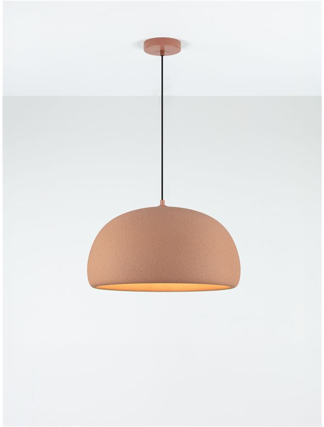 DAV Stone Red Polyurethane Natural Form Large Pendant - ID 14497