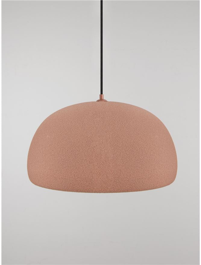 DAV Stone Red Polyurethane Natural Form Large Pendant - ID 14497