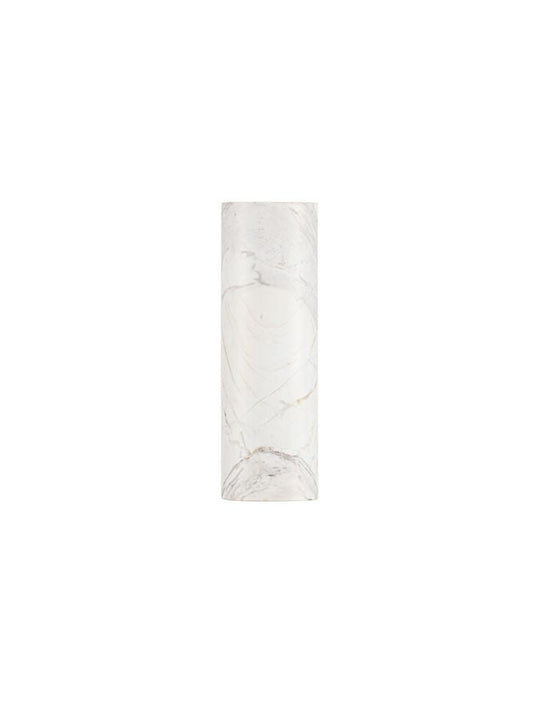OLV White Marble Up / Down Wall Light - ID 14513